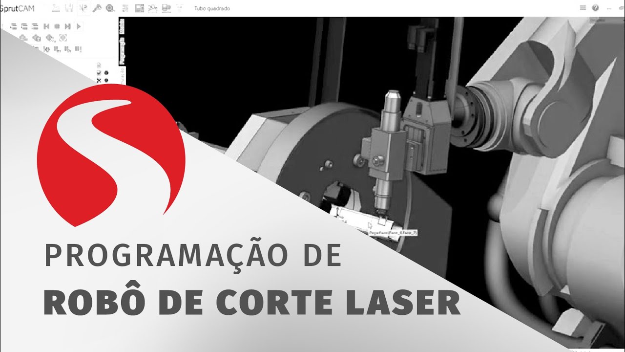 Programação de Robô de Corte a Laser | Programado com SprutCAM