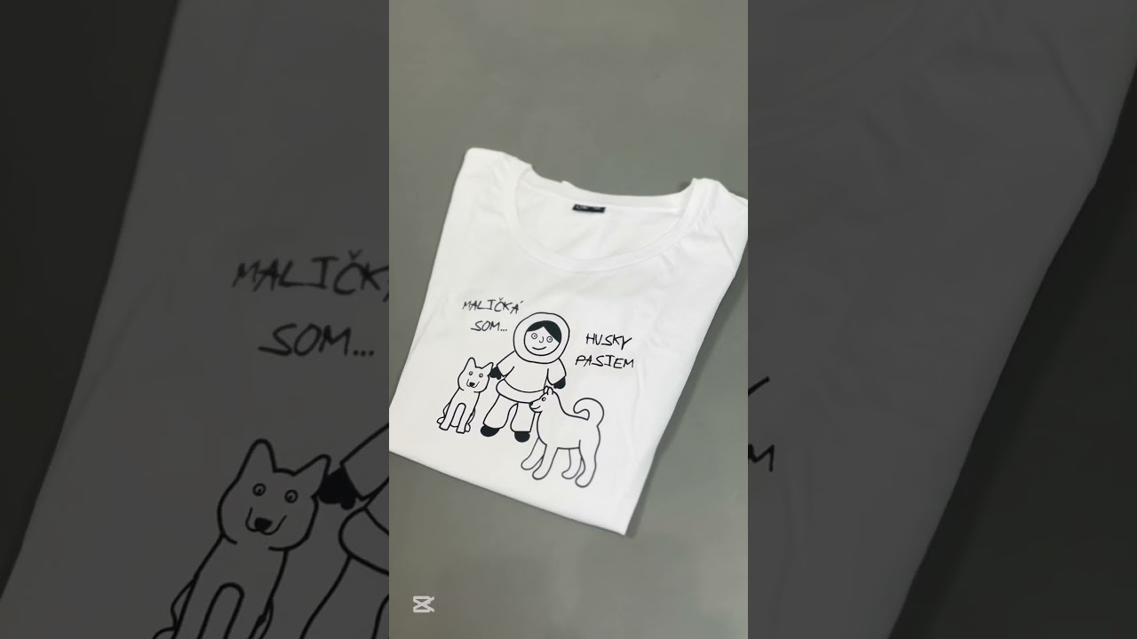 Biele tričko nielen na venčenie :) štýlové a vyrobené na Slovensku! 🐾 