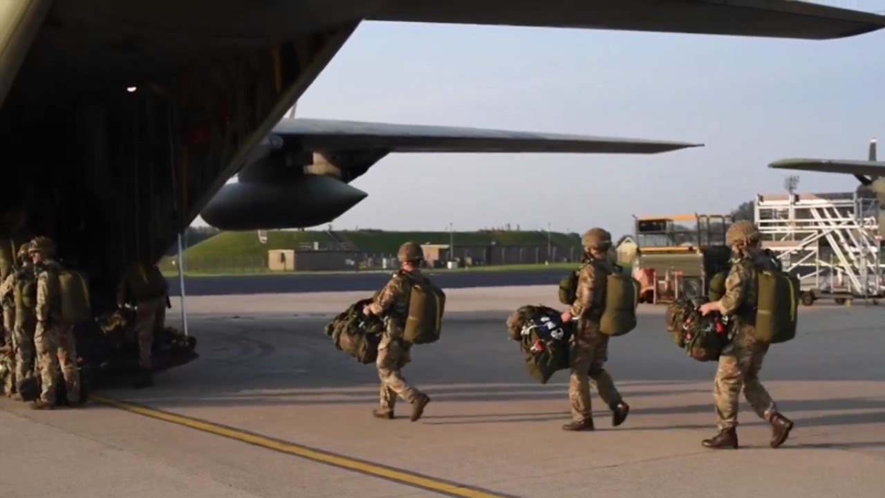 British Army parachute training