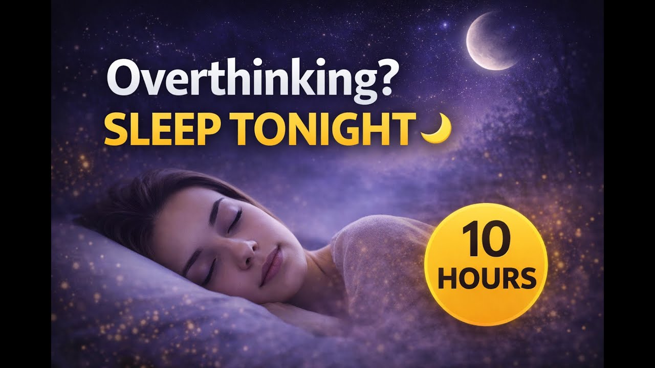 Fall Asleep Fast 🌙 10 Hours Deep Sleep Music for Overthinking Minds