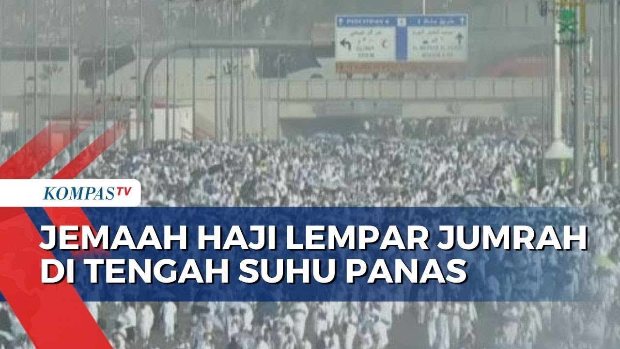 Suhu Panas Capai 50 Derajat di Tengah Pelaksanaan Lempar Jumrah Para Jemaah Haji