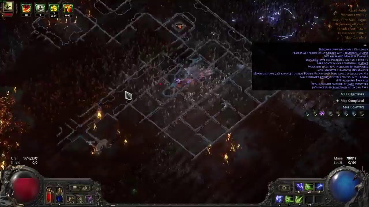 Running maps lvl 87 mounted dead eye pt 2