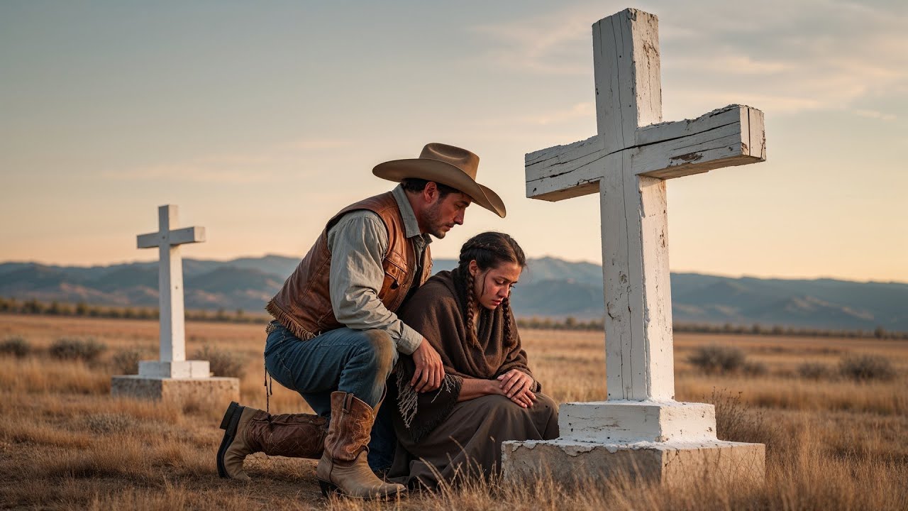 A Cowboy Found Her Sitting by the Cross, Knelt Beside Her and Said “Your Tears Are Mine Too”