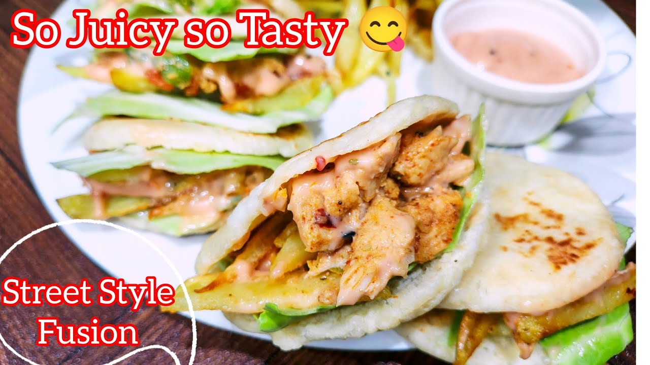 Chinese Pocket Shawarma 🌯 | Street Style Chinese Shawarma Sandwich | نئی اور یونیک ریسپی#food#recipe