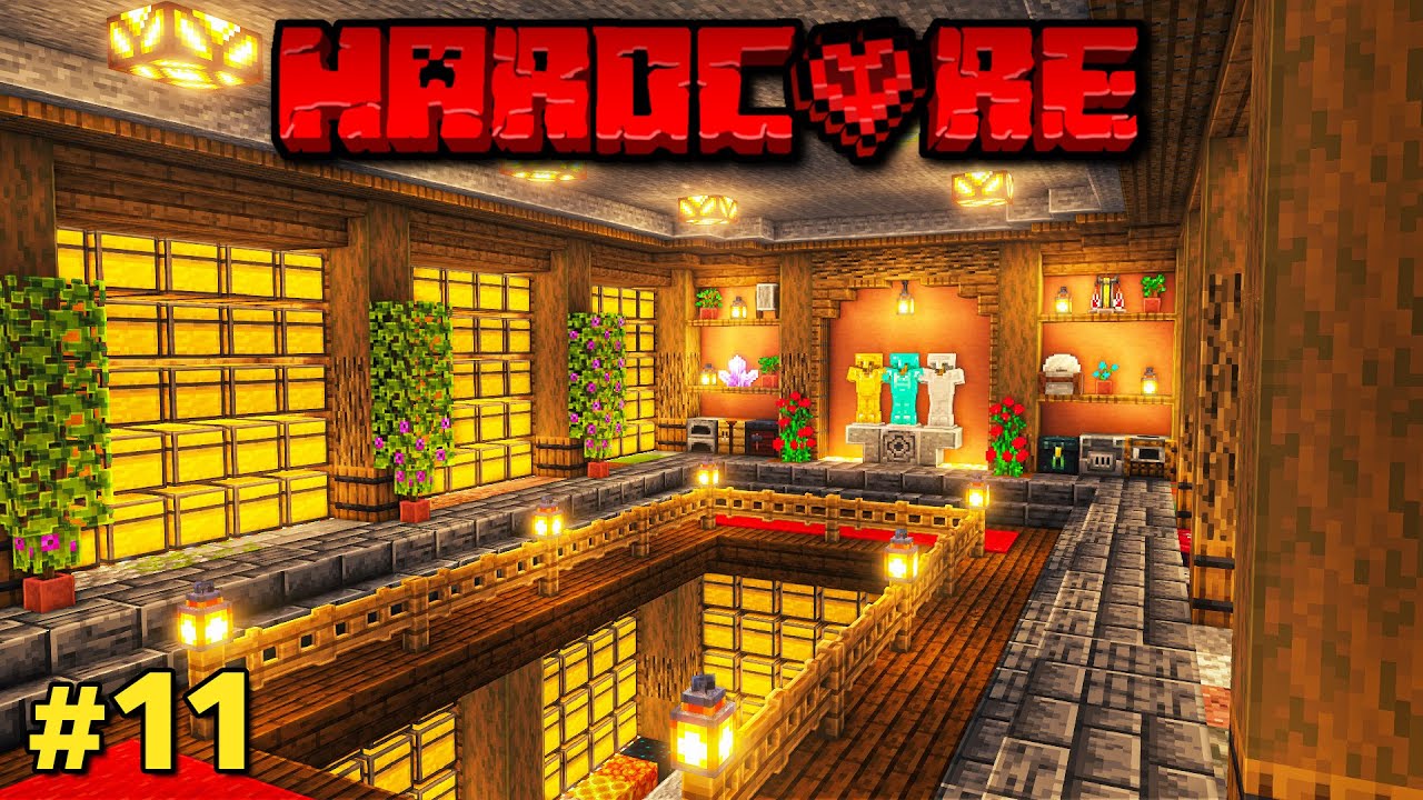 I Built an Underground Storage Room in Hardcore Minecraft