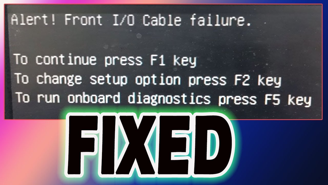 How to FIX Dell OptiPlex 3020 Alert Front I/O Cable Failure @TechlogicTariq