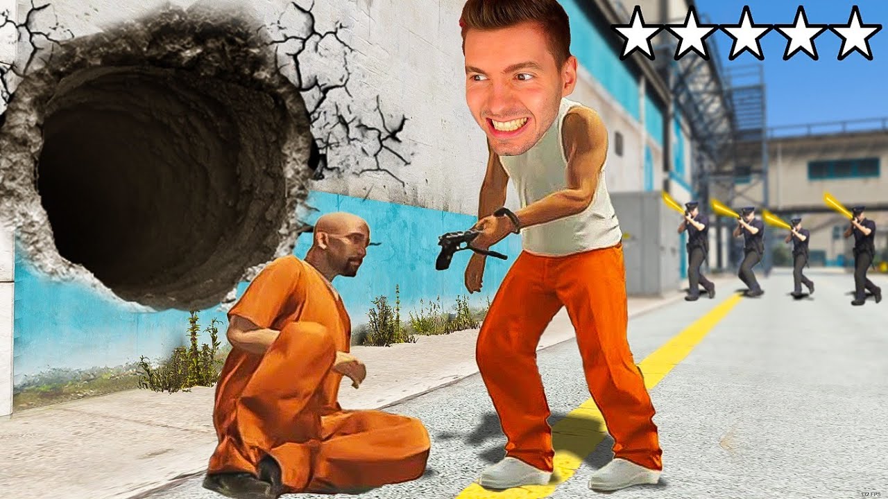 A FUGA DA CADEIA no GTA 5 ROLEPLAY! (gta rp)