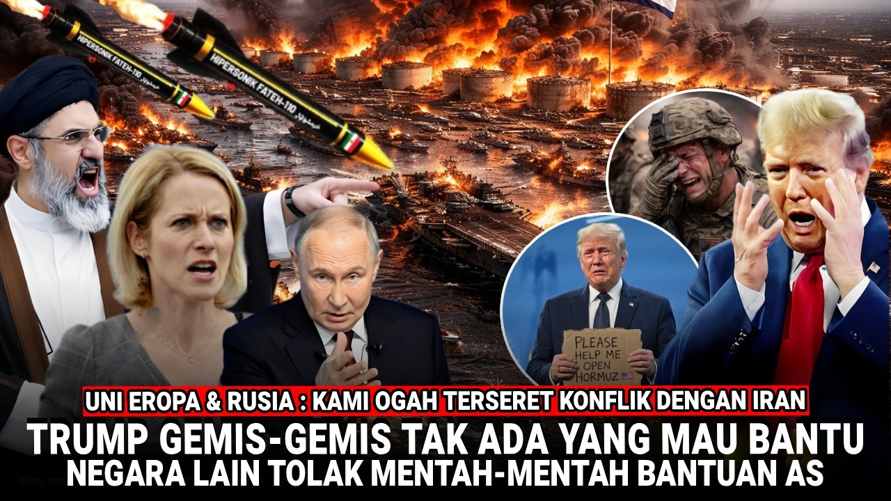 🔴 TRUMP MENANGIS MINTA AMPUN!! Negara Lain OGAH Bantu AS:Iran “Kami Akan Ratakan Semua Kapal AS diSH