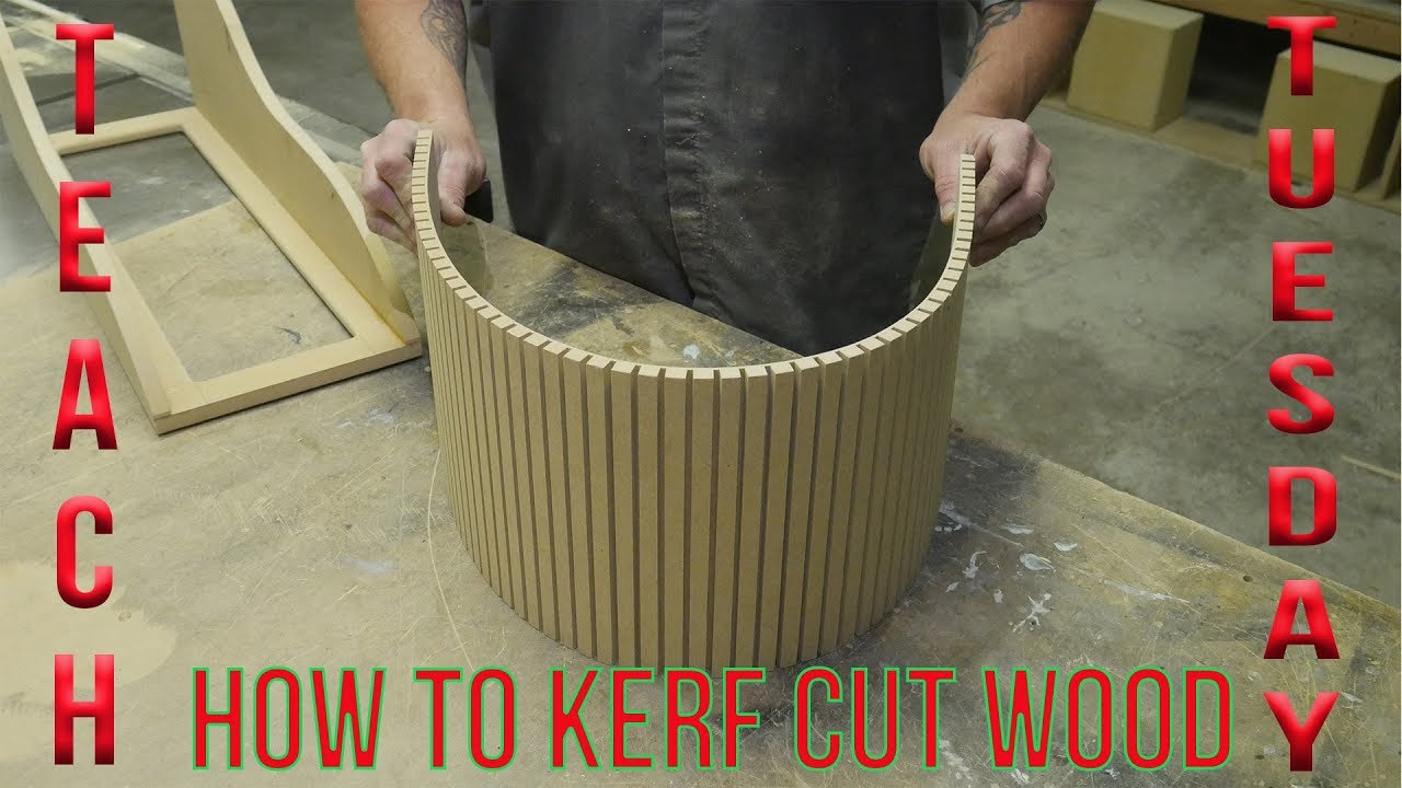 Teach It Tuesday: How to Kerf Cut Wood