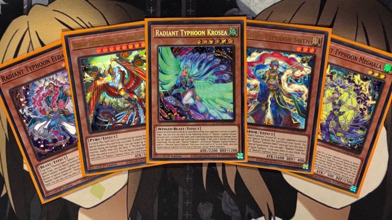Мой профиль колоды Radiant Typhoon Yugioh на сентябрь 2025 г.