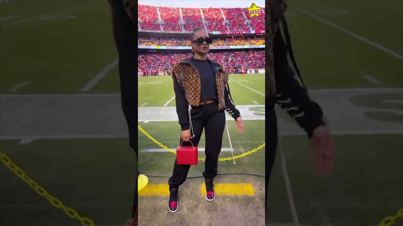 Kayla Nicole cheers boyfriend Travis Kelce and Chiefs to victory in most thrilling playoff game ever