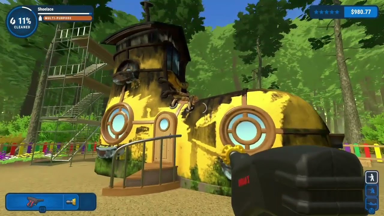 Power Wash Simulator: episode: #4. Cleaning a house/shoe. 