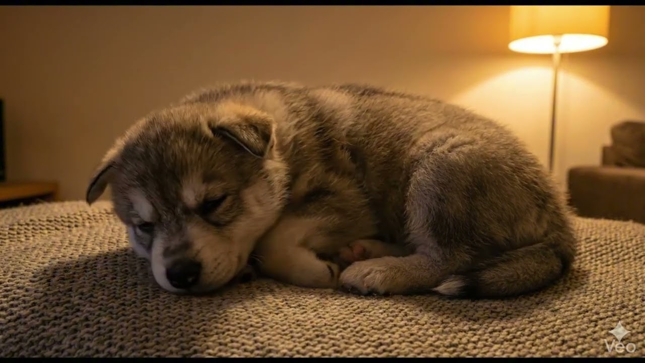 もふもふ睡眠シリーズ #17｜小さなハスキー子犬の眠り｜お留守番中のワンちゃんにも Fluffy Sleep Series #17 | Sleeping Husky Puppy |