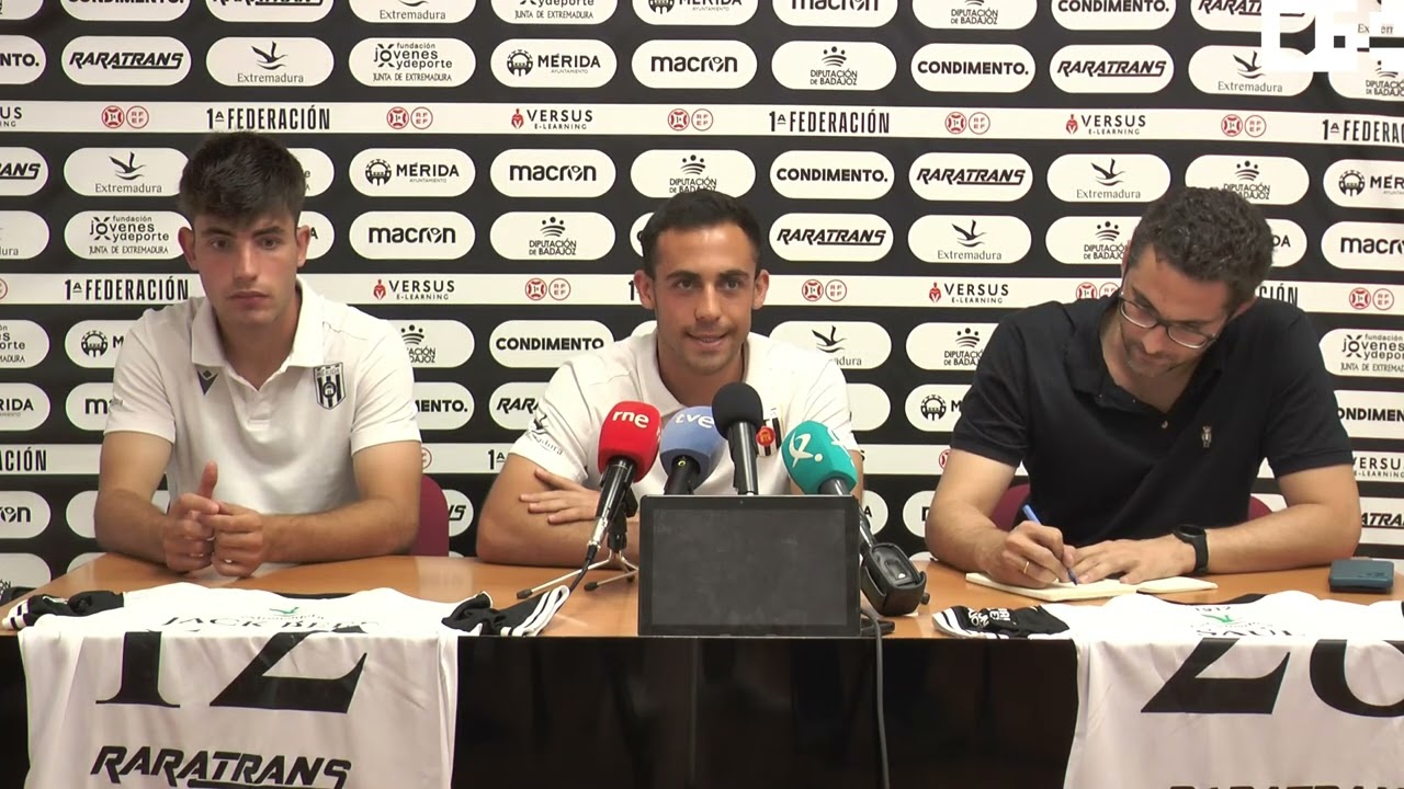Rueda de prensa de presentación de Saúl del Cerro y Jack Beer | Temporada 24/25 | AD Mérida