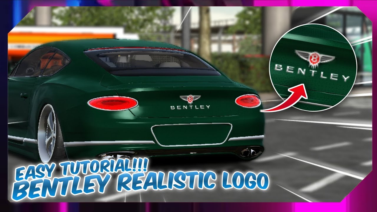 How To Make Bentley Logo Design Tutorial Car Parking Multiplayer
