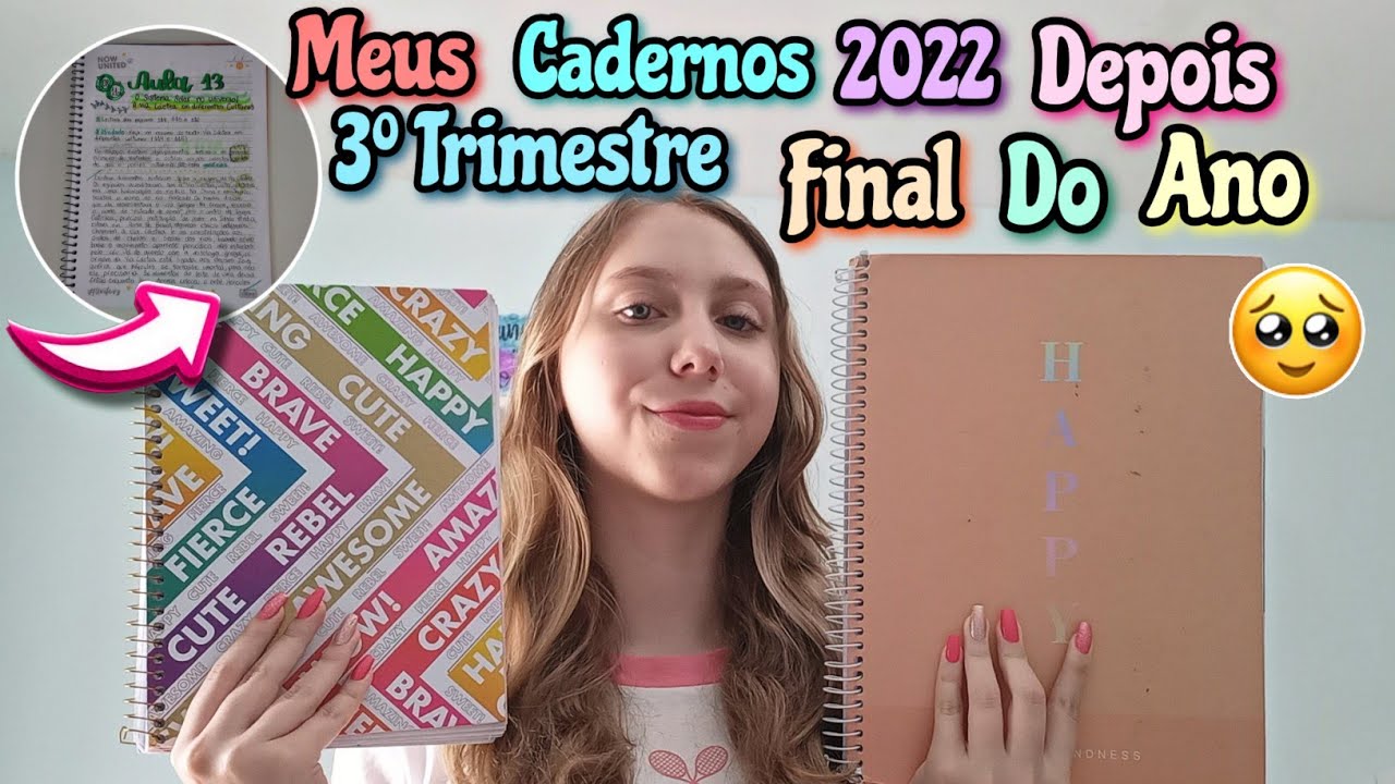 TOUR PELOS MEUS CADERNOS DE 2022 NO FINAL DO ANO DEPOIS DO 3° TRIMESTRE | Ficaram organizados?