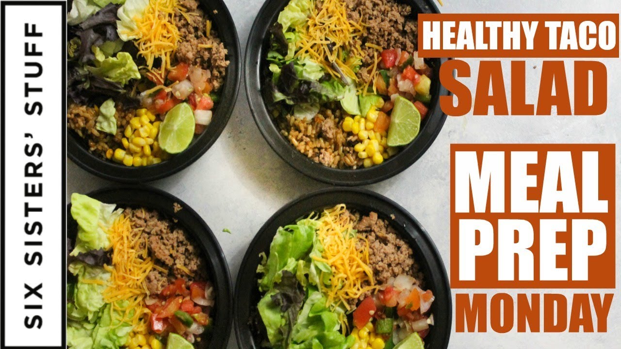 Southwest Burrito Bowls Meal prep Monday (AKA Healthy Taco Salad) Week 2