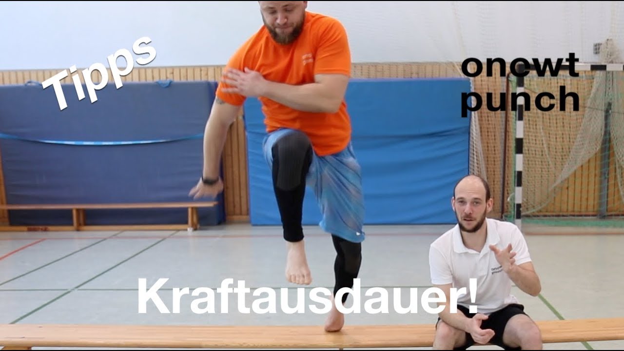 Kraftausdauer für Kampfsportler mit Hilfe einer Turnbank! Sport Verein oder in der Schulsporthalle!