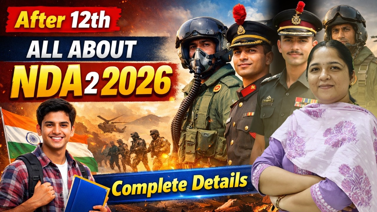 NDA 2 2026 Exam Complete Information | After 12th Great Opportunity in Indian Army, Navy & Airforce