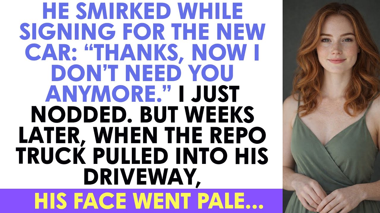 He Smirked While Signing For The New Car: “Thanks, Now I Don’t Need You Anymore.” I...