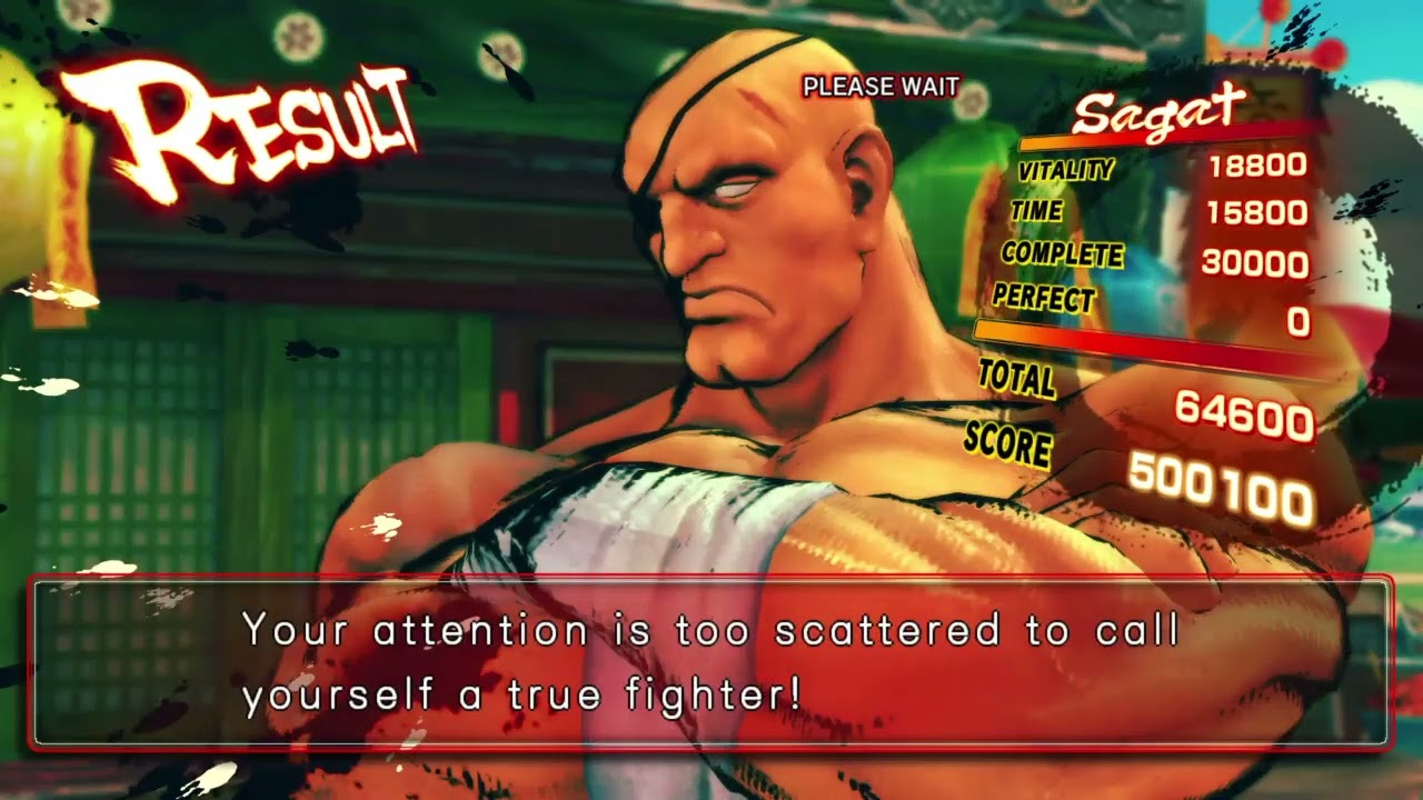 Ultra Street Fighter 4 - Sagat arcade mode