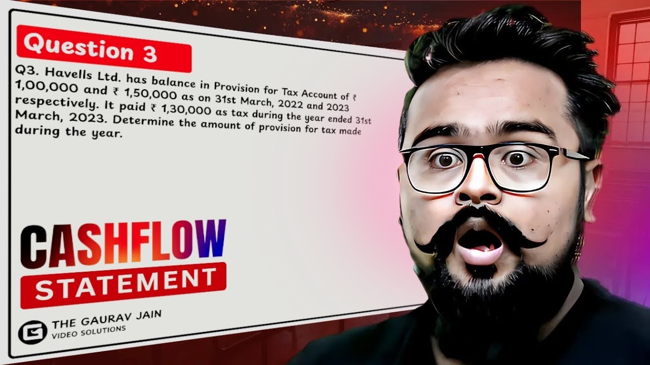 #3, Cash Flow Statement Class 12 | T.S Grewal Solutions | Gaurav Jain
