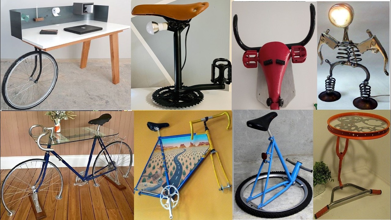 Upcycle OLD BIKE into premium style, unique & functional décor art ideas for real income potential