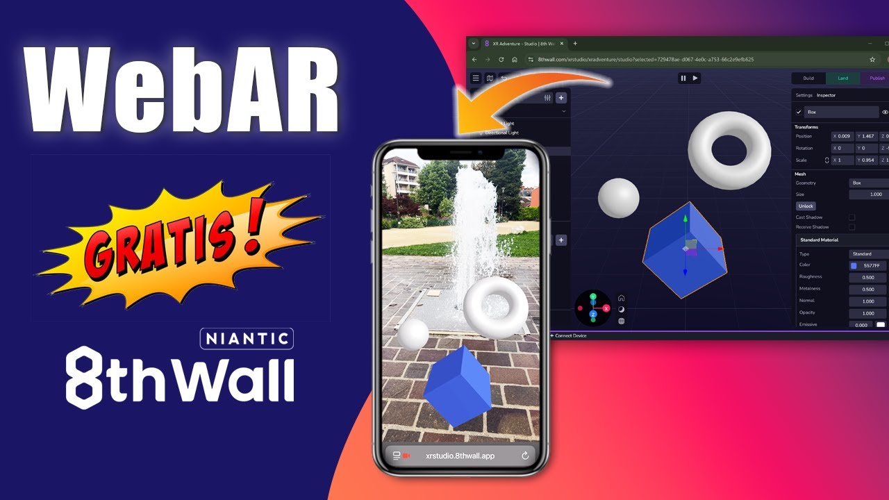 ¿Cómo crear WebAR Gratis? - Niantic Studio 8thWall
