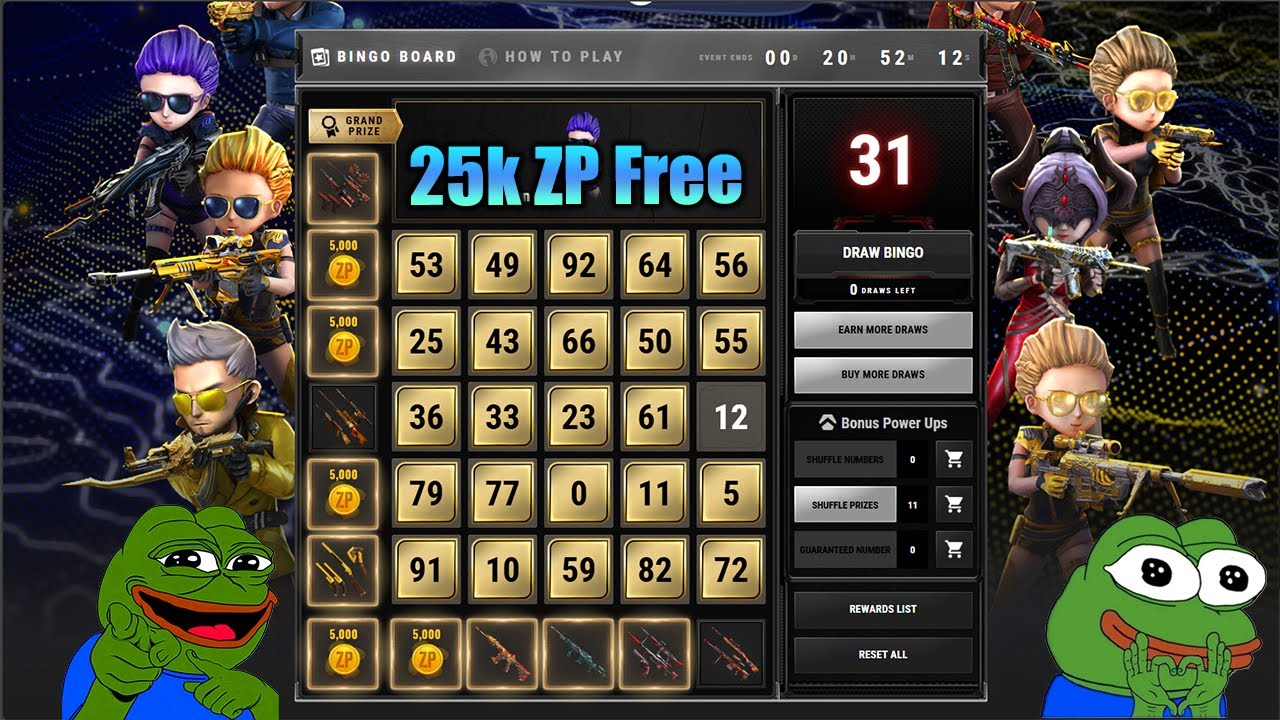 كروس فاير ويست : استراتيجية ولا حظ كسبت 25 الف ZP من ال BINGO🏆🔥