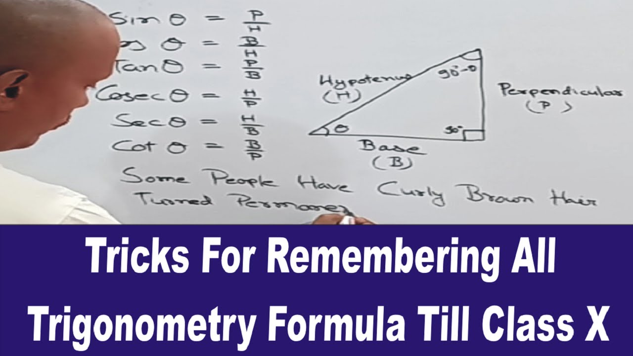 Tricks for remembering all trigonometry formula till class x (Tenth)