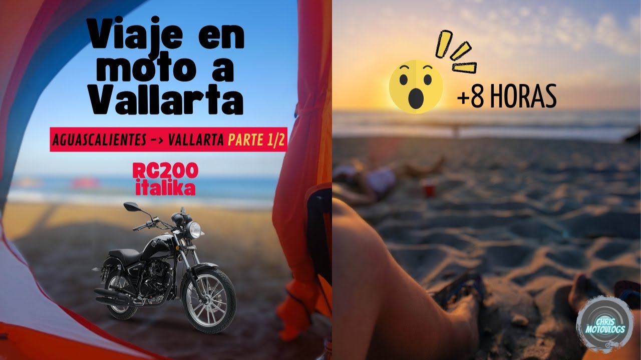 Viaje en moto a la playa +8 horas 😱 / Aguascalientes - Vallarta en moto Parte 1/2