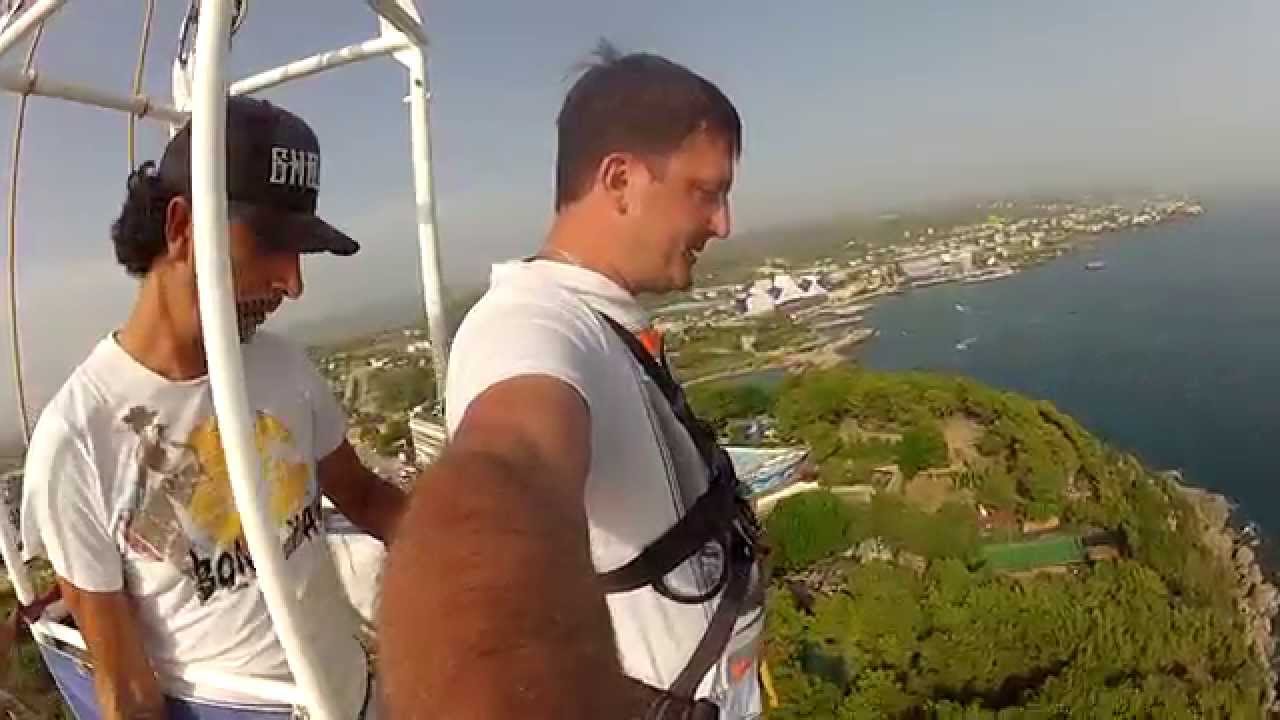 ШОК!!! WaterPlanet! Bungy - Jamp! Прыжок! 75м Nazarets! (Назарец)