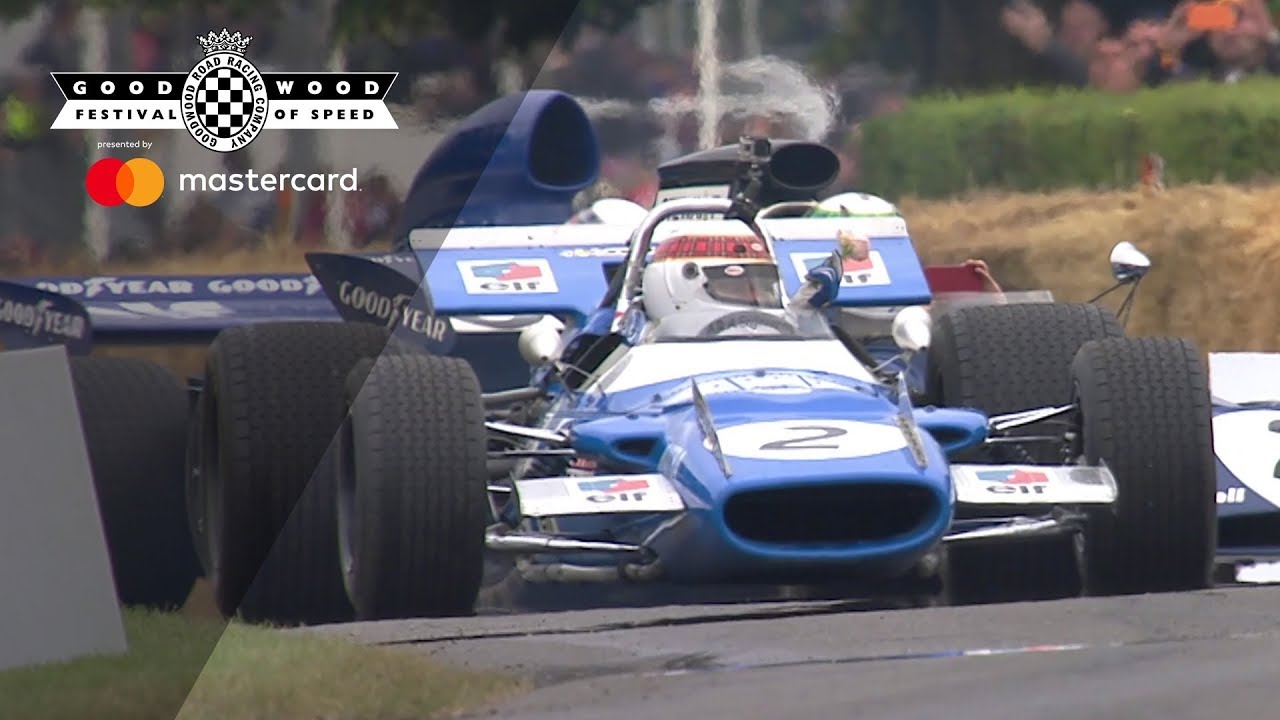 Sir Jackie Stewart and his championship cars grace Goodwood