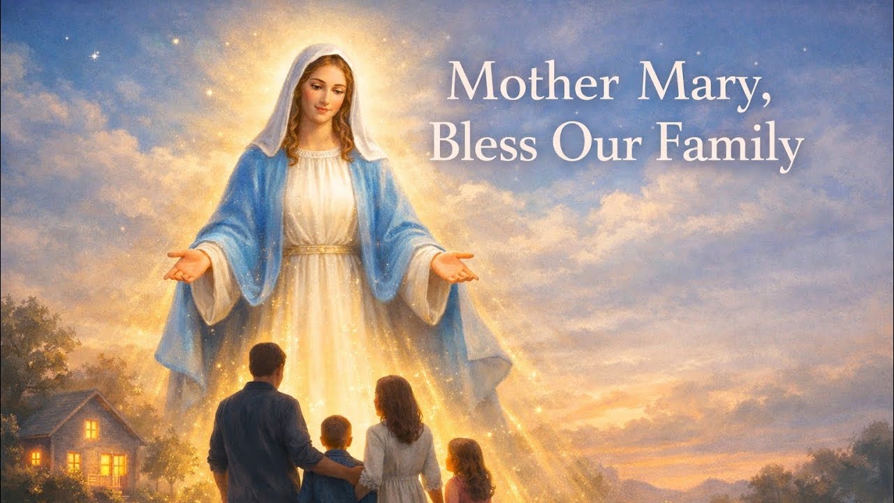 Mother Mary, Bless Our Family 🙏 | Peaceful Christian Prayer Song