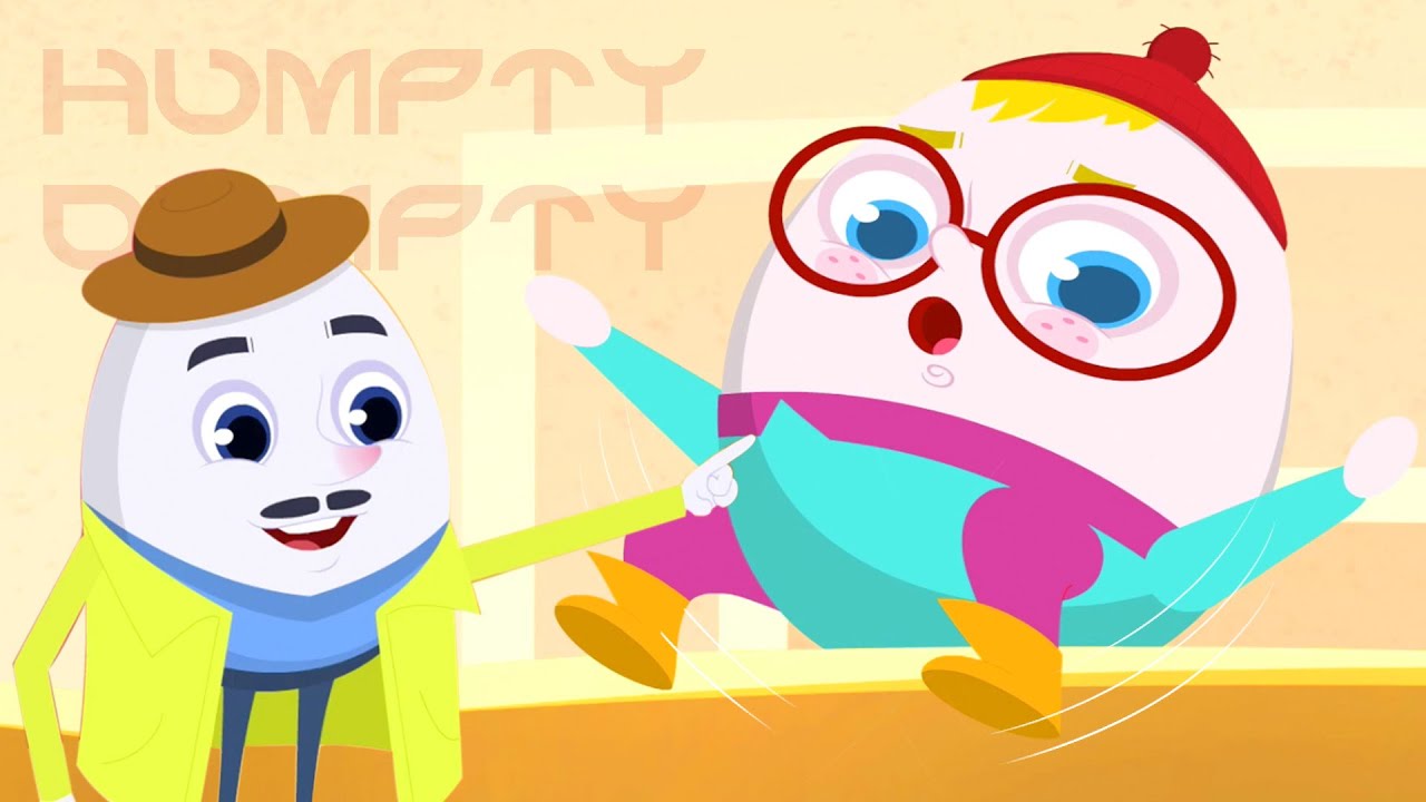 Humpty Dumpty Sat On A Wall Kids Cartoon Video For Children By Prebeez