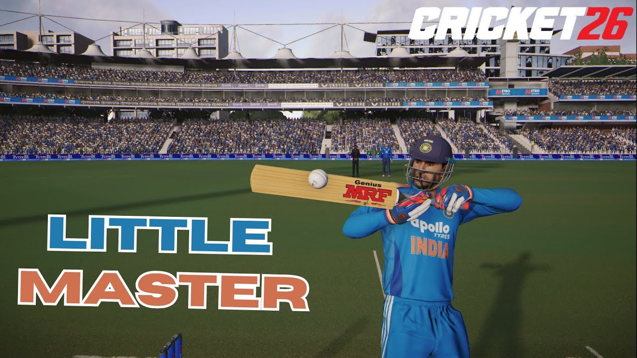Playing as Sachin Tendulkar in Cricket 26