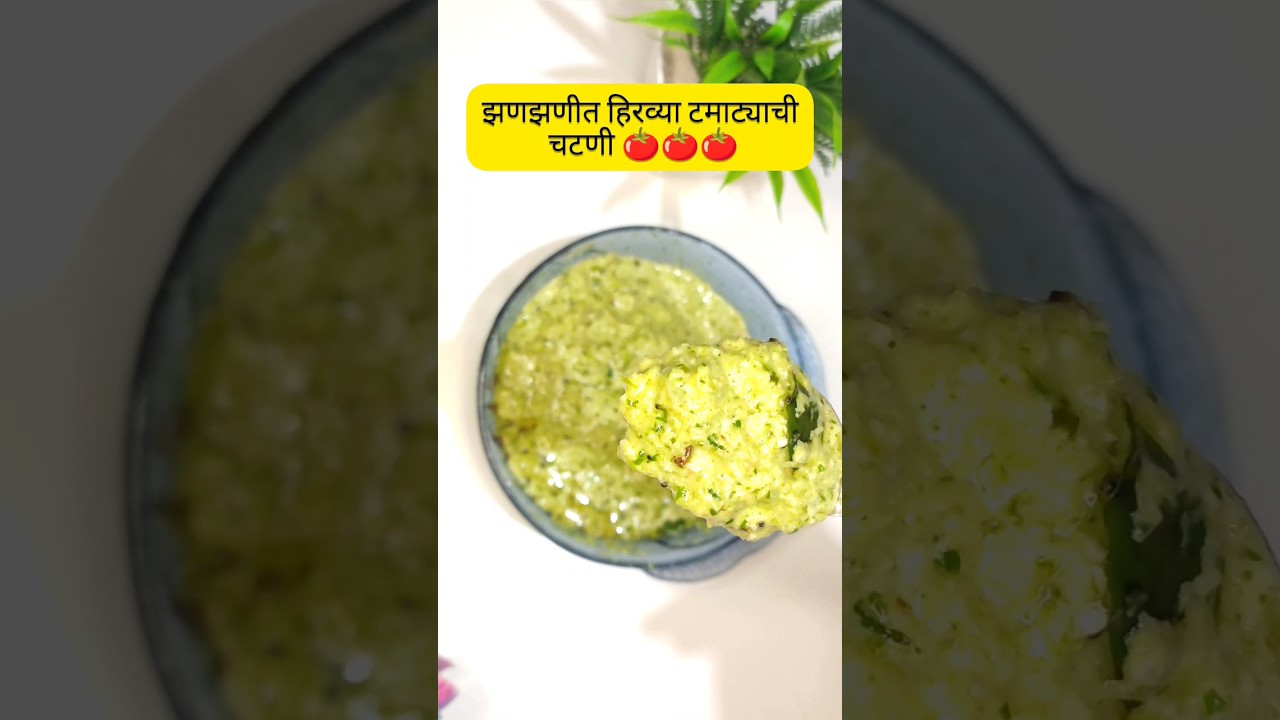 हिरव्या टोमॅटोची चटणी | Tomato Chutney - Green Tomato Chutney Recipe