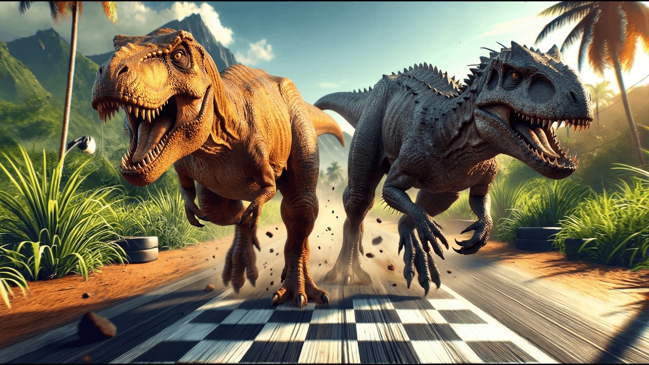 74 динозавра — Гонка на 200 метров | Самый быстрый динозавр в Jurassic World Evolution 2