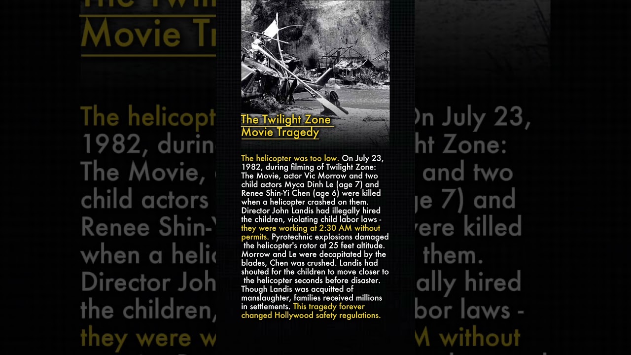 🎬 The Stuntman Who Died with Vic Morrow in Twilight Zone 💀🚁