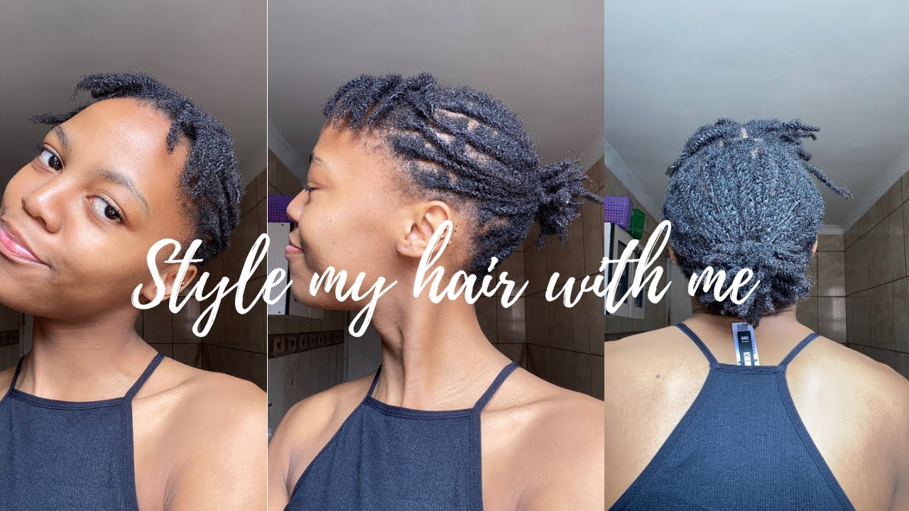Style my 4c hair with me. | mini twists