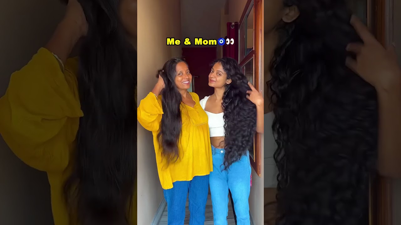 Our hair transformation✨ mine from 2021 to 2022 and mom's 2023 to 2024-25 ✨💗