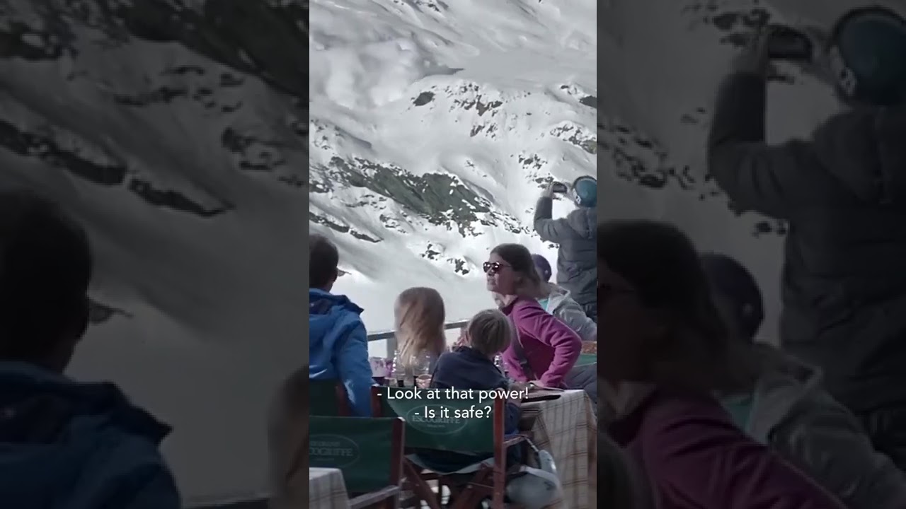 Dad Leaves Kids And Wife, As Avalanche Comes Towards Them!!!!
