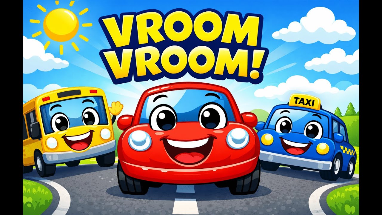 Vroom Vroom Car Dance 🚗🎶 | Fun Cars Song for Kids