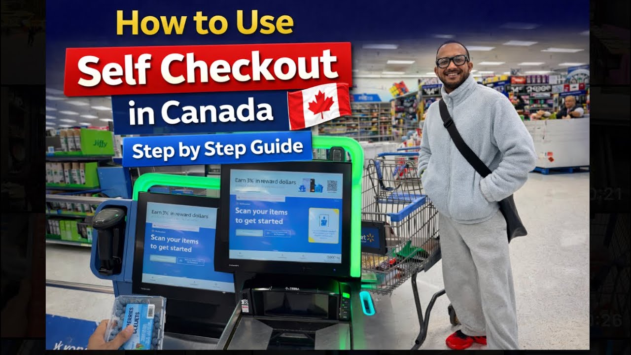 Self Checkout in Canada – Fast, Easy & Smart!” 🇨🇦💸🛒 #canada #selfcheckout #walmart #groceryshopping 