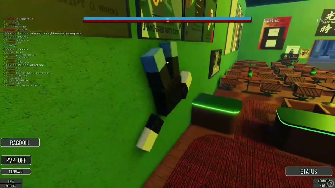 Glitching in Bubba&rsquo;s Bar (Euphoria Ragdoll Testing)