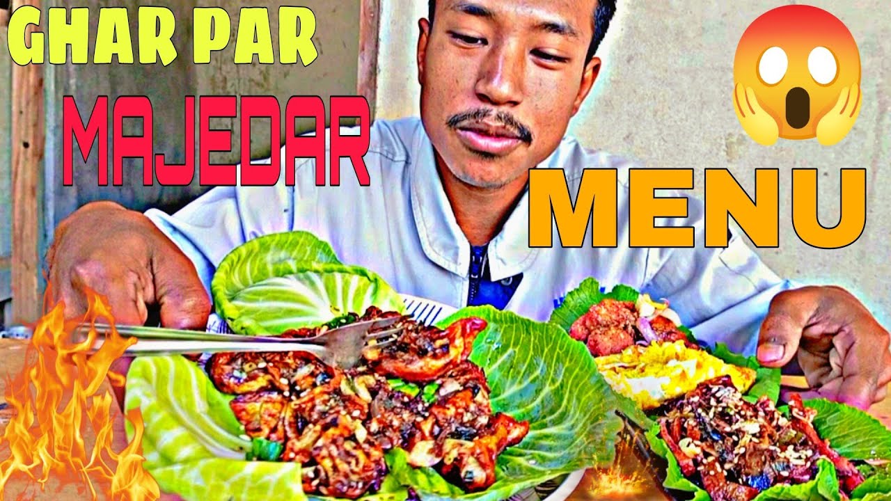 Chinese Platter Mukbang 😋🔥 | Chilli Momos, Chilli Potato, Egg & Chicken Pakoda | Doars Mukbanger