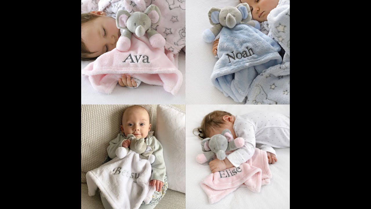 Personalized Elephant Comfort Blanket