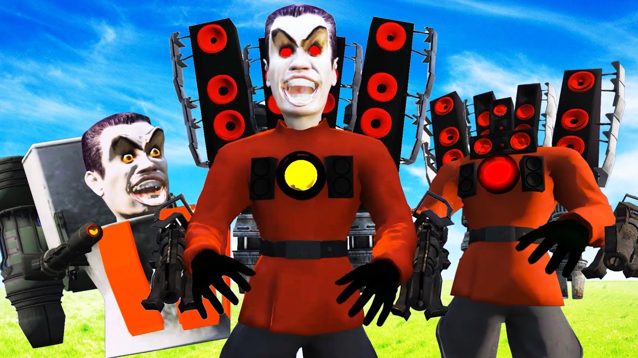 GTA5 我发现新的马桶音响人！马桶人大王和泰坦音响人合体！ SKIBIDI GMAN TOILET + TITAN SPEKAERMAN