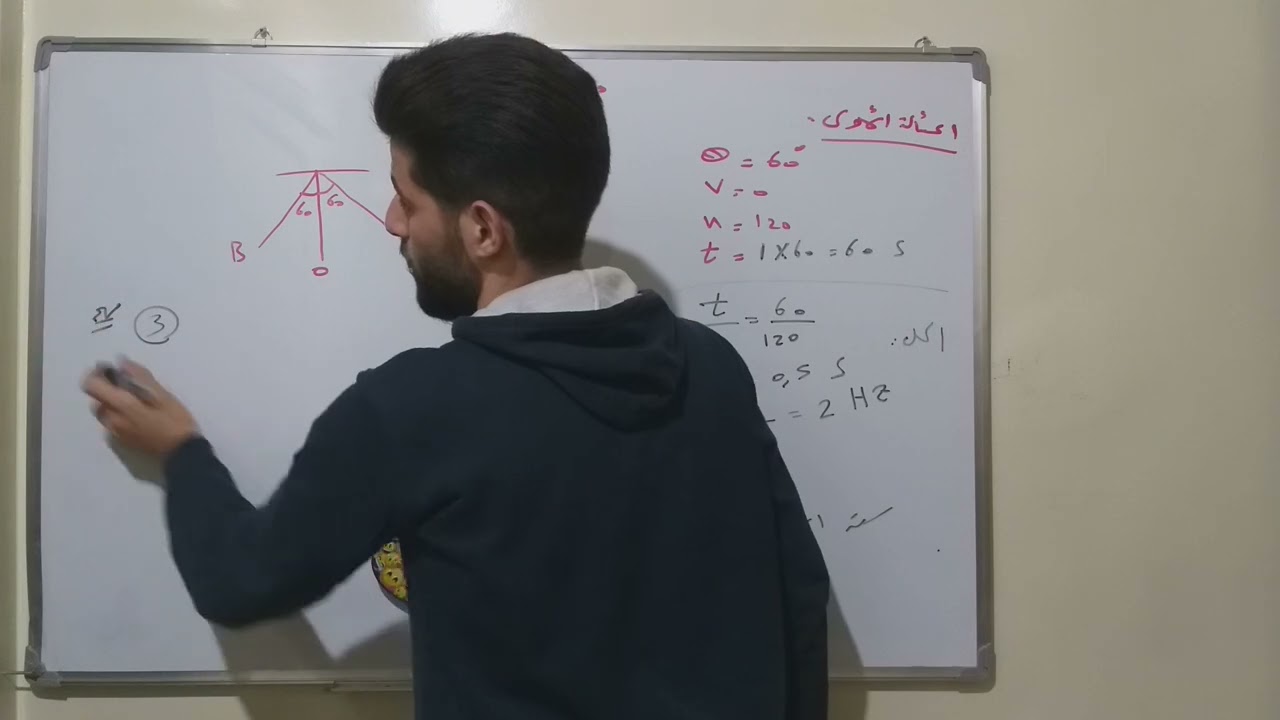 حل أسئلة درس الحركة الاهتزازية من وحدة الأمواج والاهتزازات#تاسع #بكالوريا #سوريا #فيزياء #كيمياء
