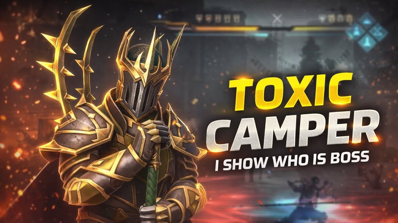 SO TOXIC CAMPER 🤬 || I SHOW HIM WHO IS BOSS 😈🔥 || SHADOW FIGHT 4 ARENA